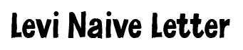 Levi Naive Letter font